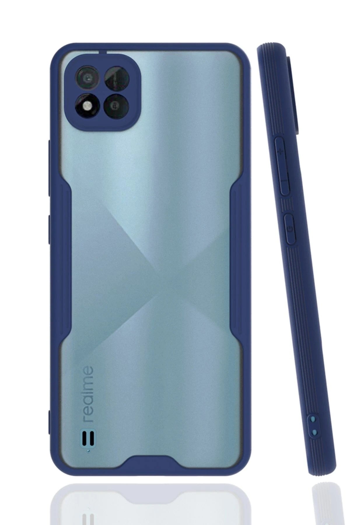 Mey İthalat® Realme C11 2021 Kılıf Platin Silikon - Lacivert