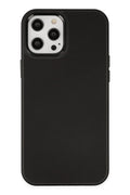 Mey İthalat® iPhone 12 Pro Max Kılıf Asya Deri Silikon - Siyah