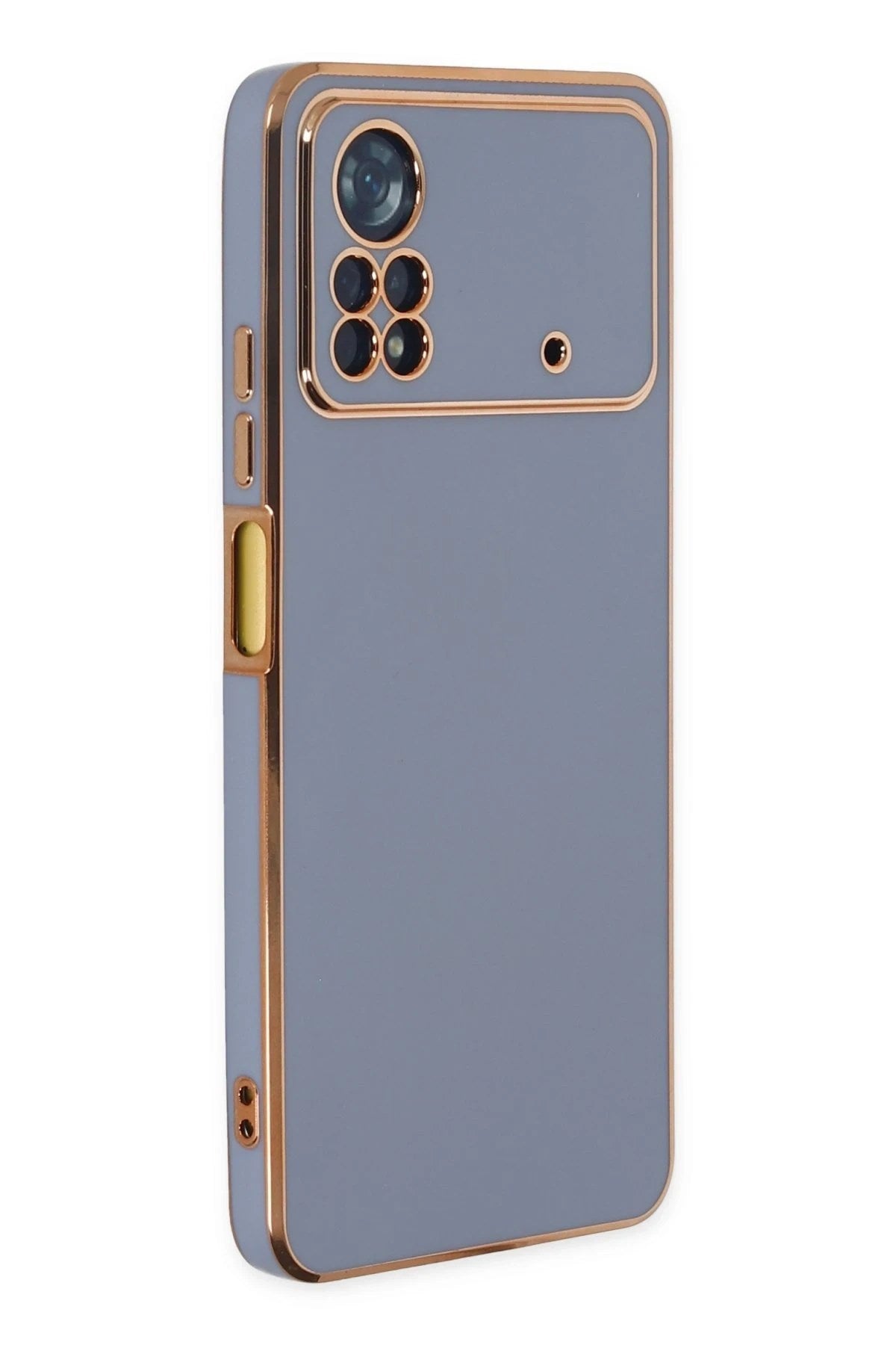 Mey İthalat® Poco X4 Pro 5G Kılıf Volet Silikon - Mavi