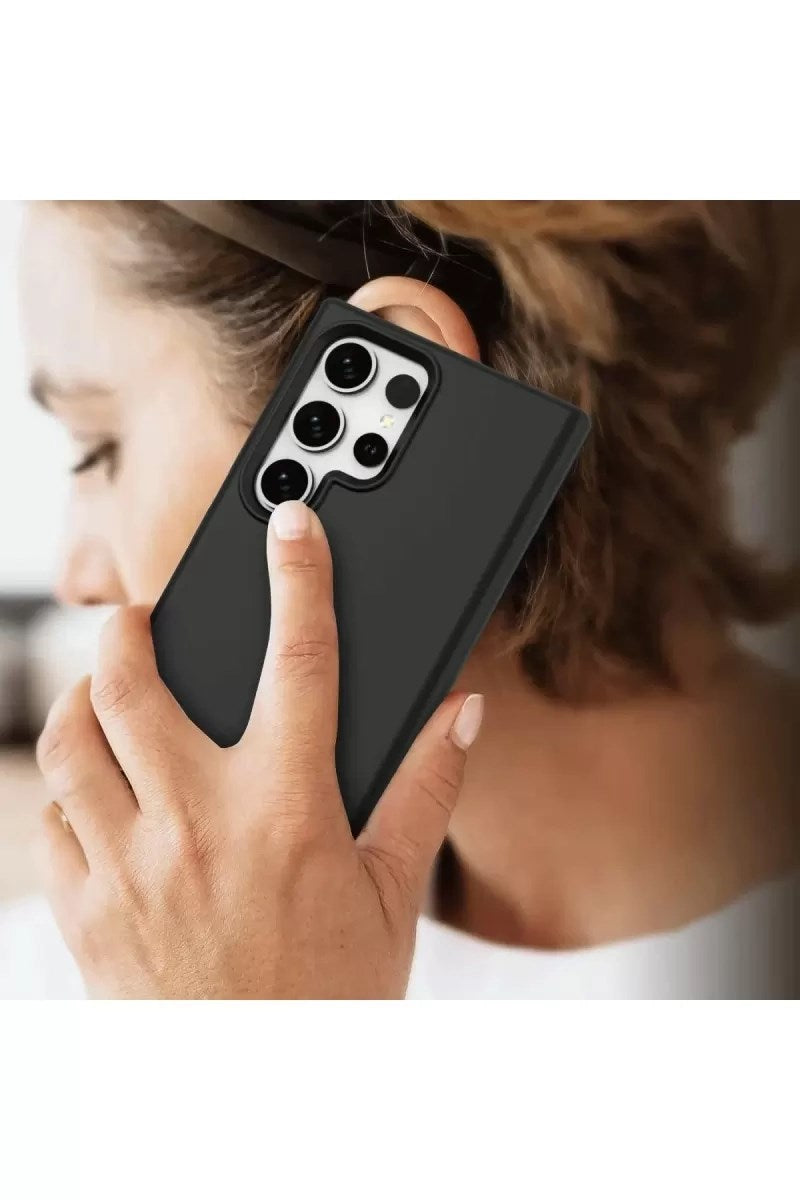 Mey İthalat® Samsung Galaxy S24 Ultra Kılıf First Silikon - Koyu Yeşil