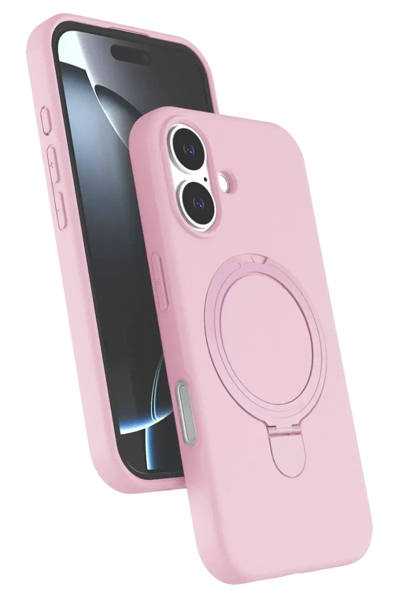 Mey İthalat® iPhone 17 Regal Magsafe Standlı Kapak - Açık Pembe