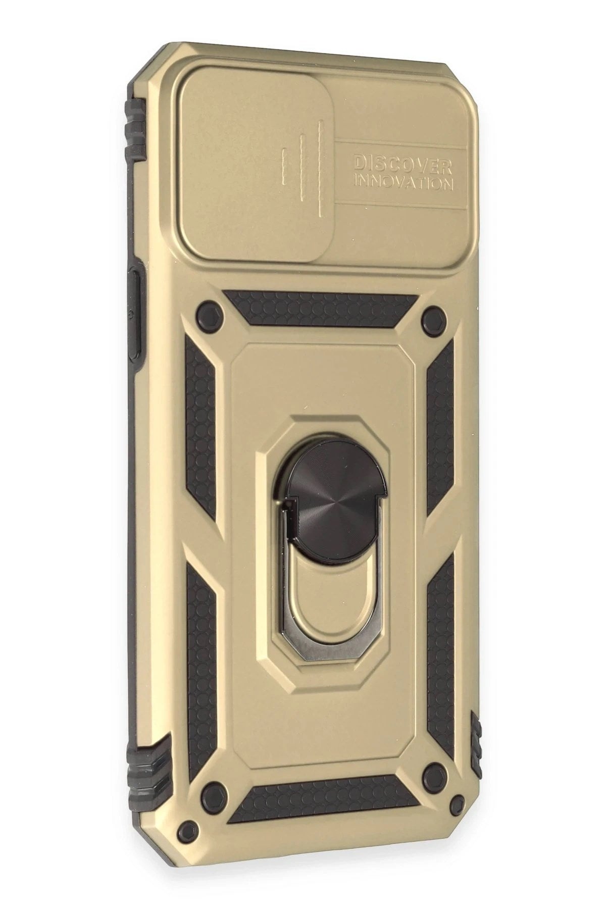 Mey İthalat® iPhone 12 Pro Max Kılıf Pars Lens Yüzüklü Silikon - Gold