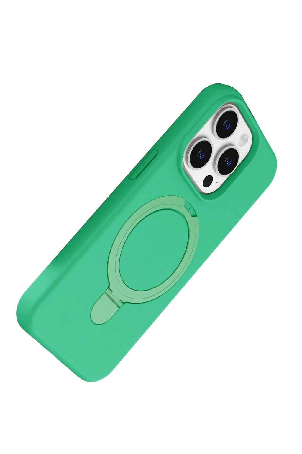 Mey İthalat® iPhone 15 Pro Max Regal Magsafe Standlı Kapak - Yeşil