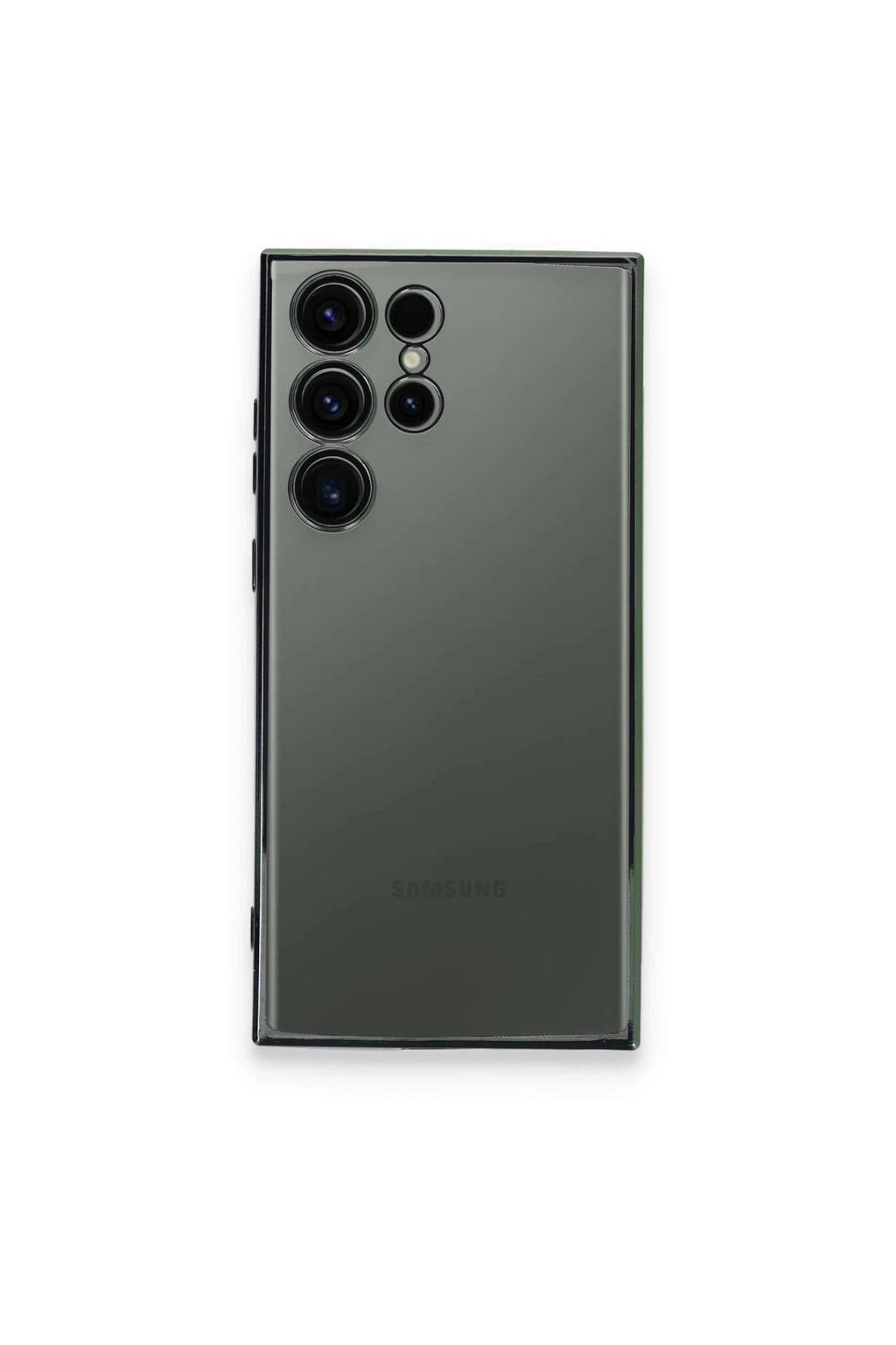 Mey İthalat® Samsung Galaxy S23 Ultra Kılıf Lensli Silikon - Yeşil