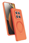 Mey İthalat® Redmi Note 15 Pro 4G Regal Magsafe Standlı Kapak - Turuncu