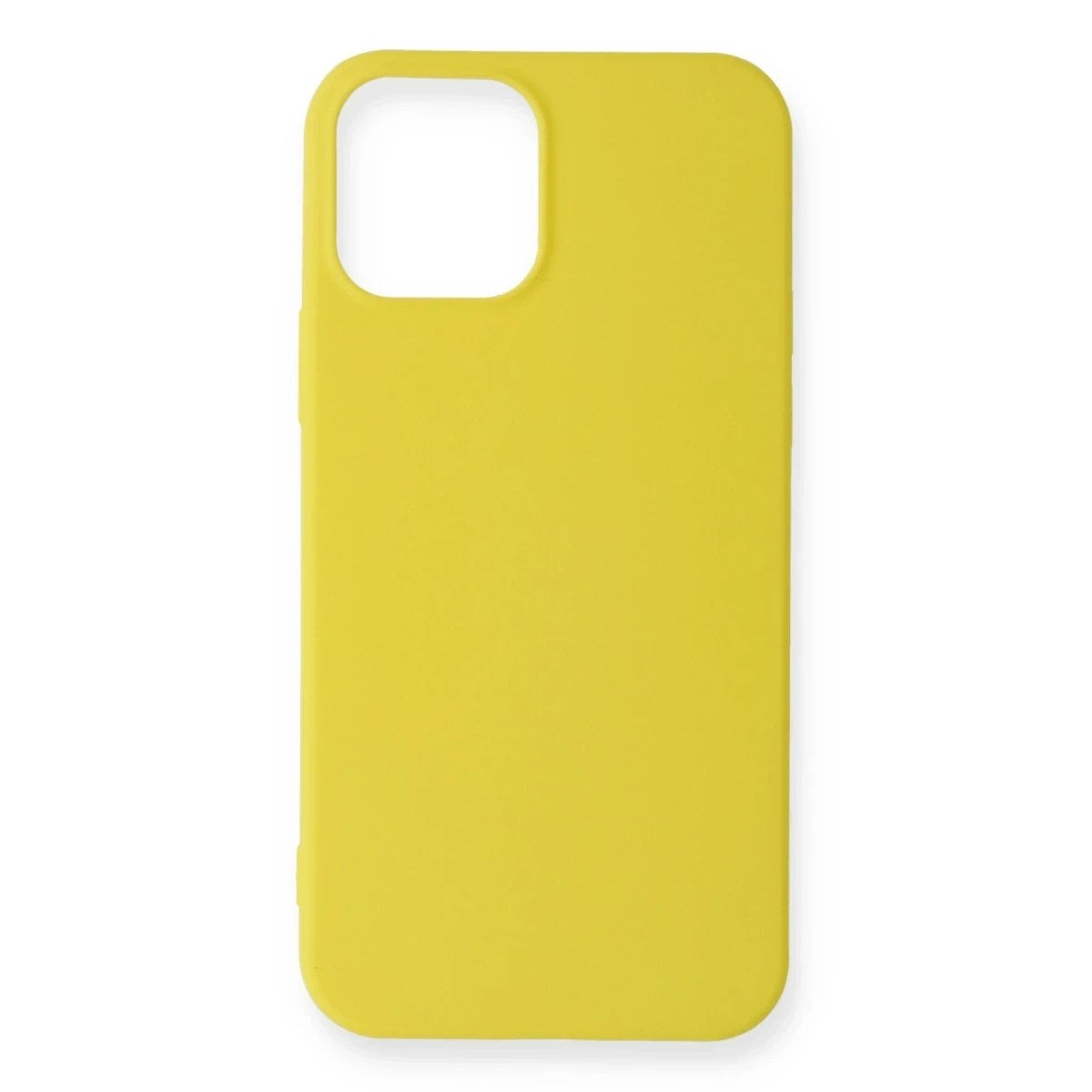 Mey İthalat® iPhone 12 Mini Kılıf First Silikon - Sarı