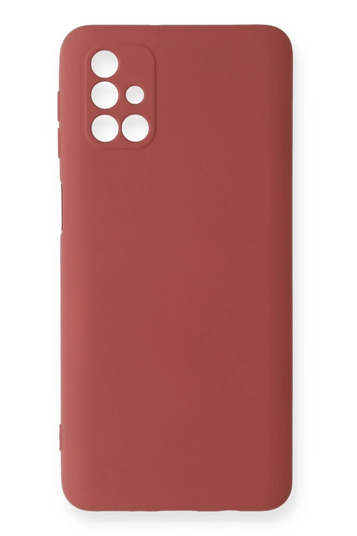 Mey İthalat® Samsung Galaxy M31S Kılıf Nano içi Kadife Silikon - Kiremit