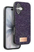 Mey İthalat® iPhone 17 Bright Simli Kapak - Derin Mor