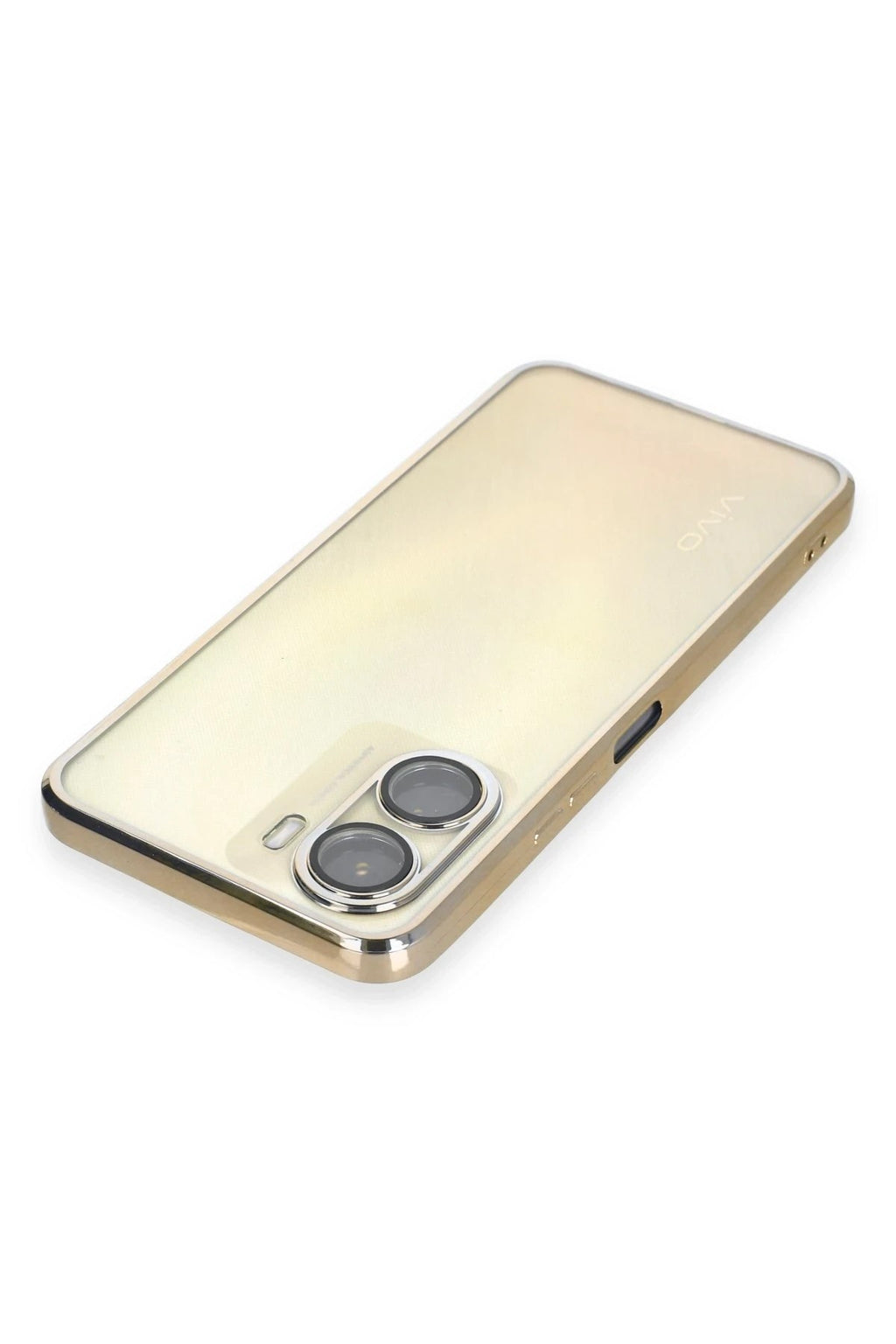 Mey İthalat® Vivo Y16 Kılıf Lensli Silikon - Gold