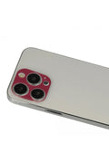 Mey İthalat® iPhone 13 Pro Max Rainbow Kamera Lens Koruma Cam - Koyu Kırmızı