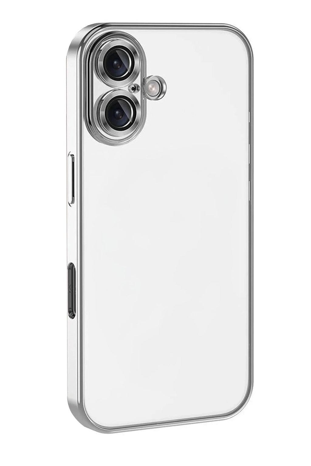 Mey İthalat® iPhone 17 Lensli Silikon - Gümüş