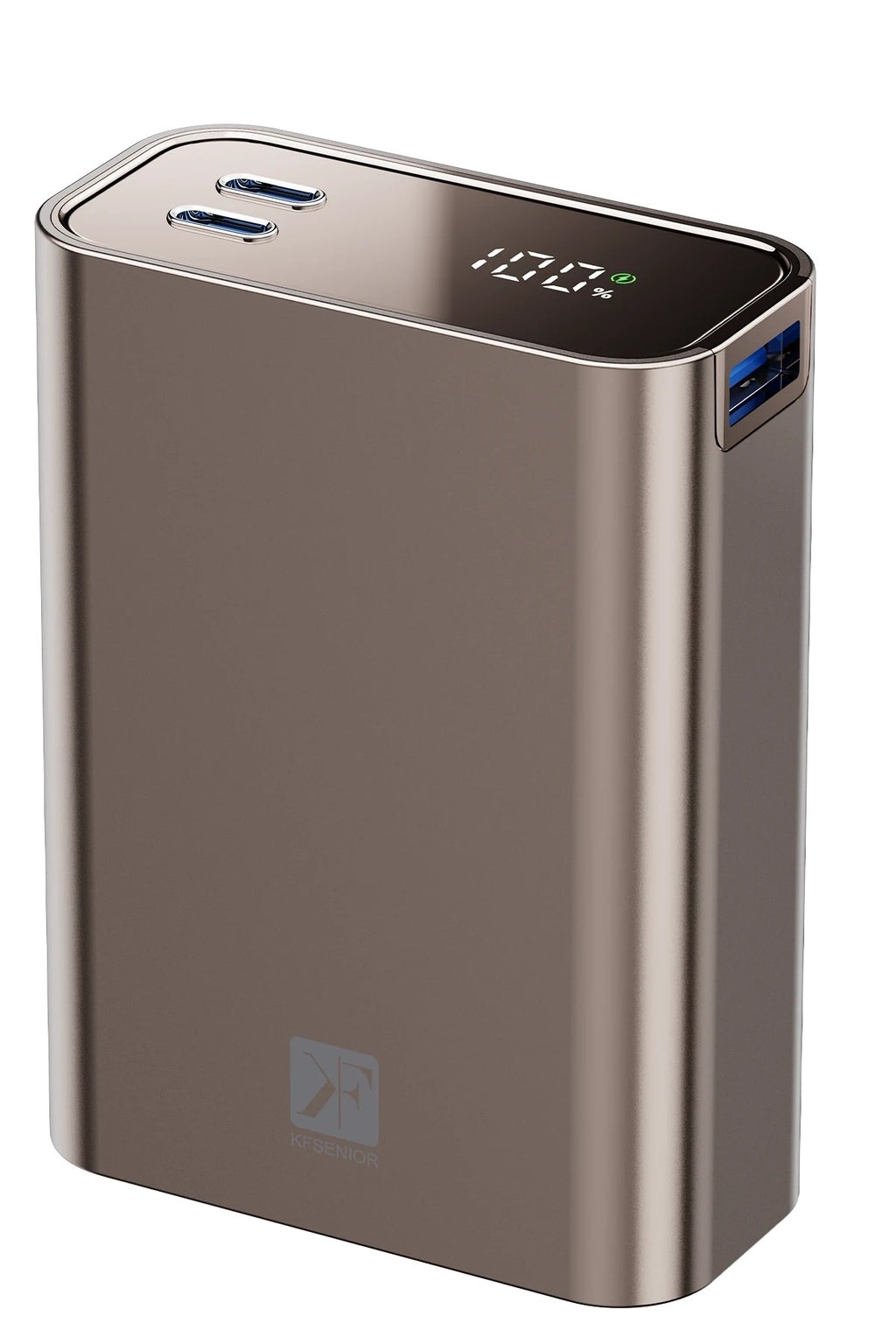 Mey İthalat® PW501 20.000 mAh Dijital Göstergeli 2 Adet 45W Type-C ve 22.5W USB Çıkışlı Şarj PD Hızlı Şarj Powerbank - Titanyum