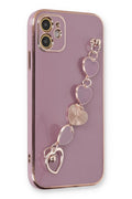 Mey İthalat® iPhone 12 Kılıf Esila Silikon - Mor