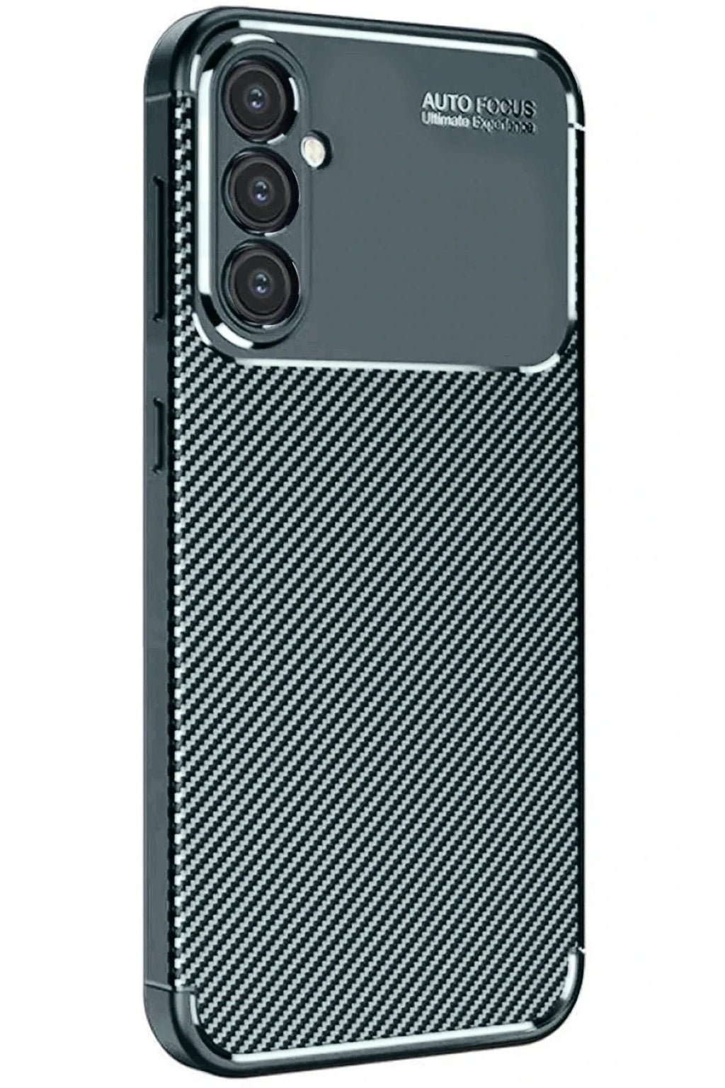 Mey İthalat® Samsung Galaxy S24 FE Kılıf Auto Focus Karbon Kapak - Koyu Yeşil