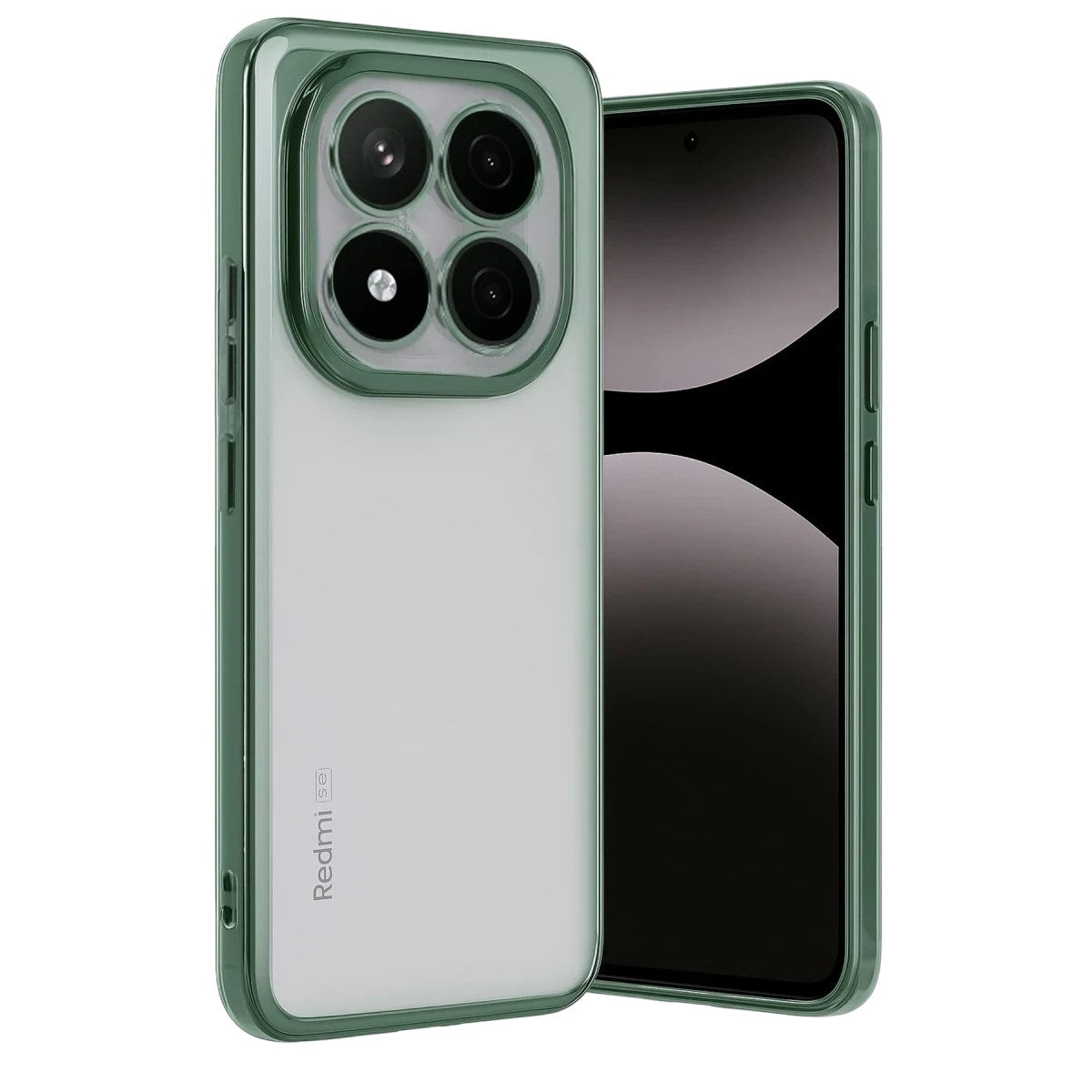 Mey İthalat® Redmi Note 14 Pro Plus Kılıf Lensli Silikon - Yeşil