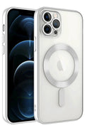 Mey İthalat® iPhone 14 Pro Max Kılıf Kross Magneticsafe Kapak - Gümüş