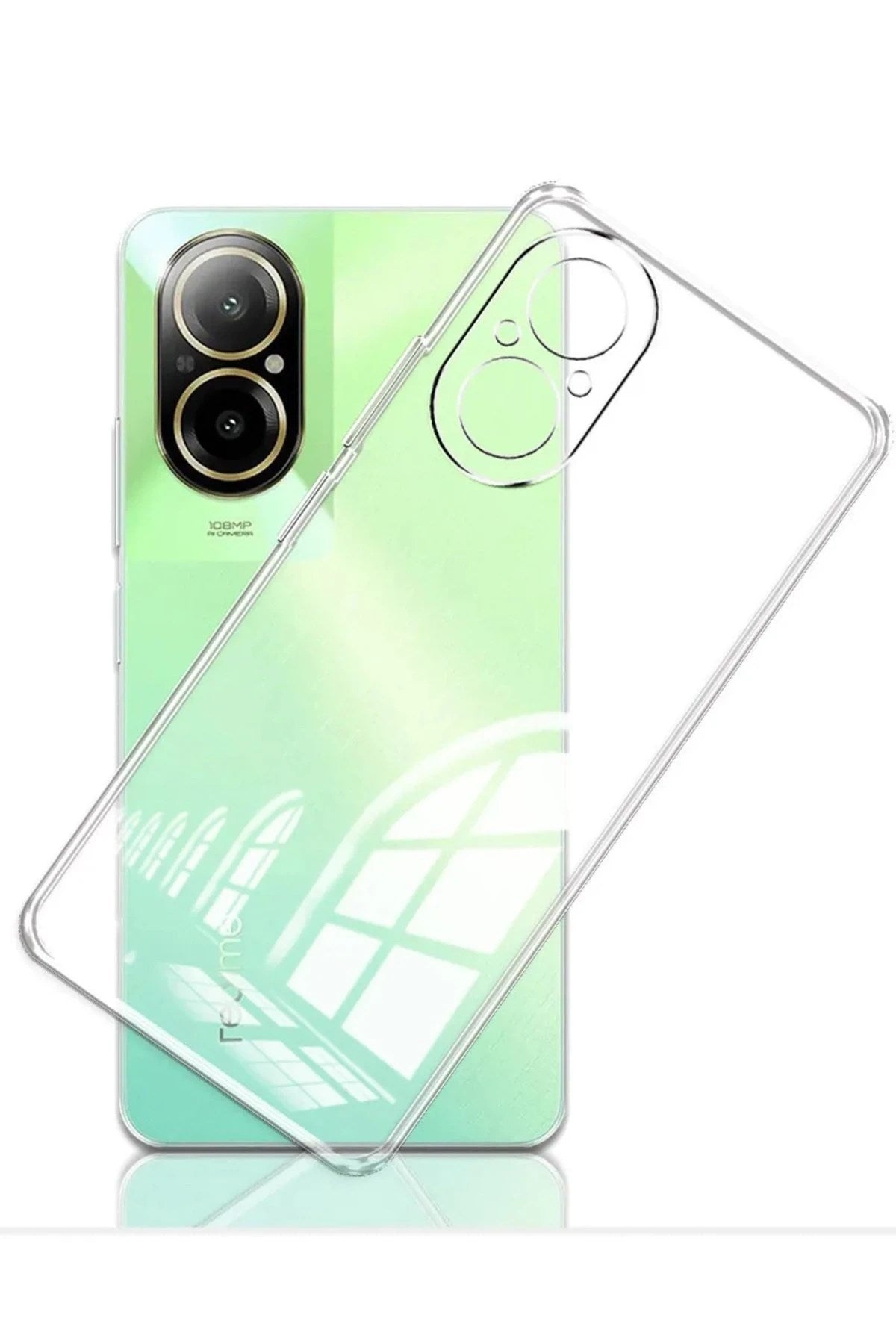 Mey İthalat® Realme 12 Lite Kılıf Lüx Şeffaf Silikon
