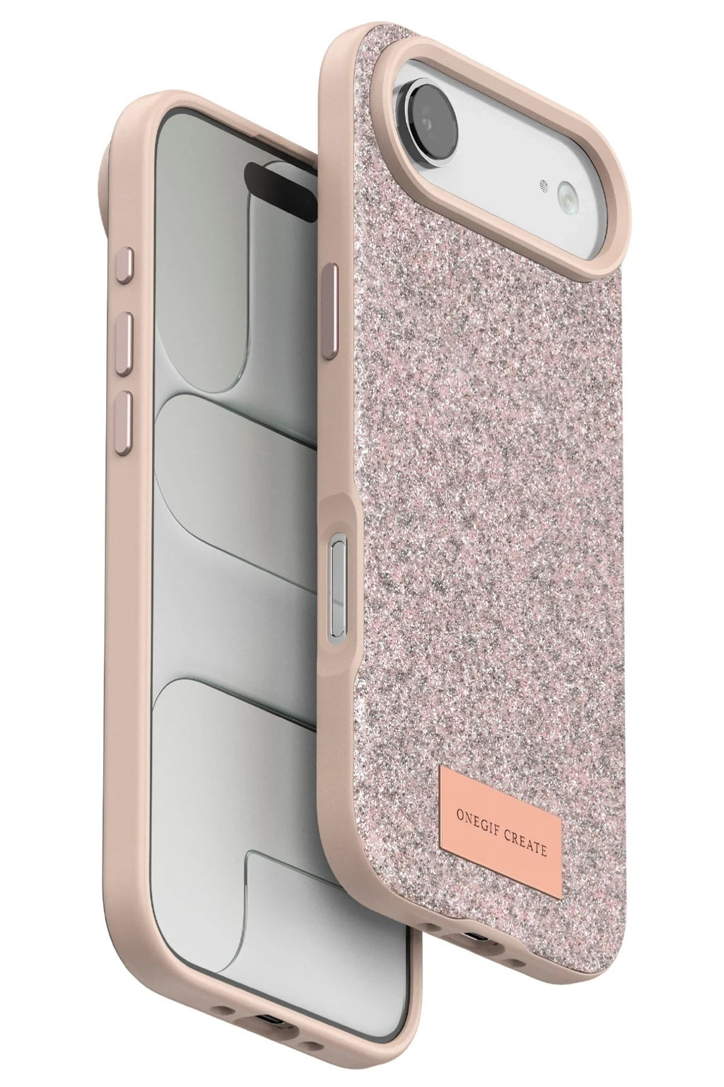 Mey İthalat® iPhone 17 Air Bright Simli Kapak - Pembe