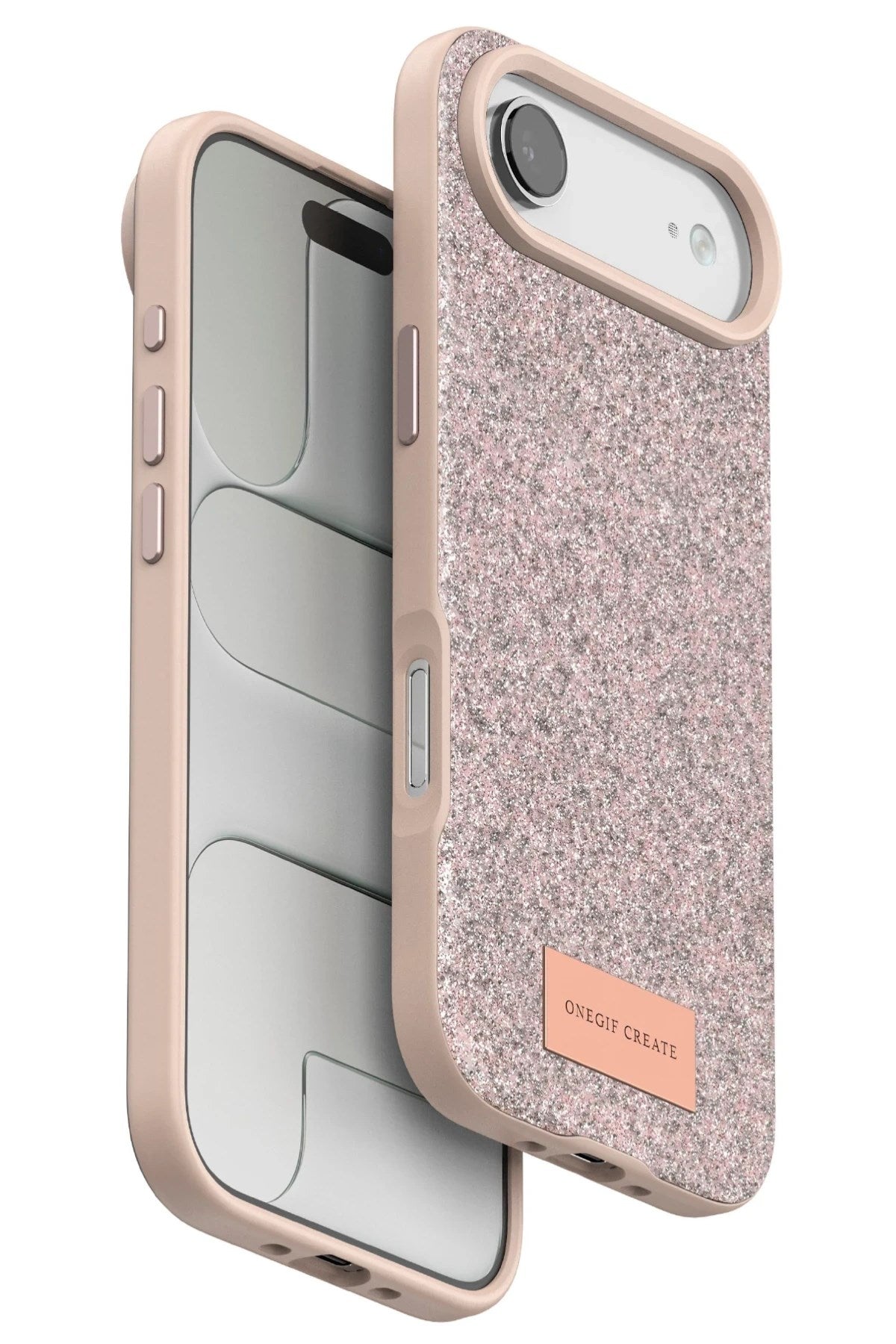 Mey İthalat® iPhone 17 Air Bright Simli Kapak - Pembe