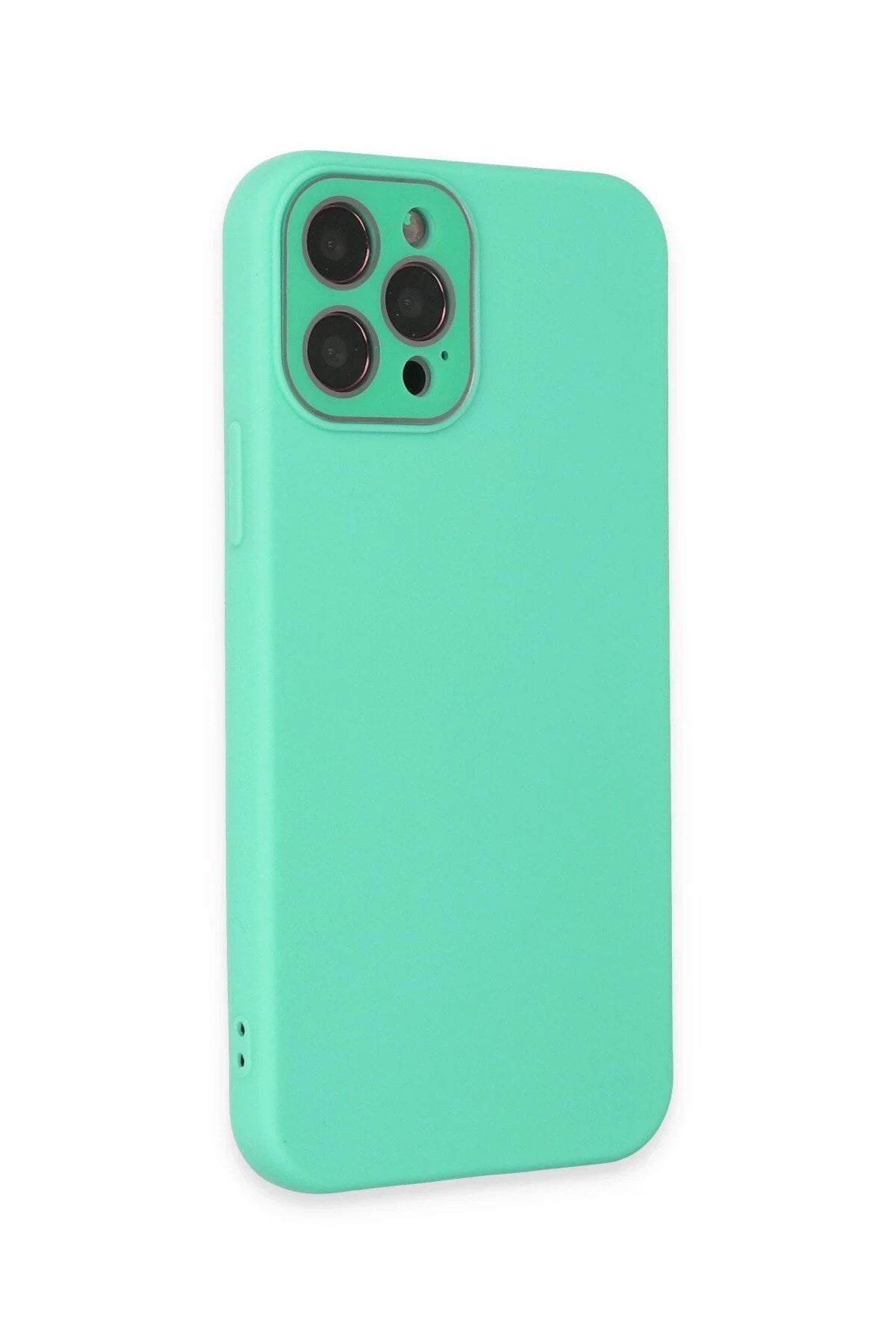 Mey İthalat® iPhone 12 Pro Kılıf Lansman Glass Kapak - Turkuaz