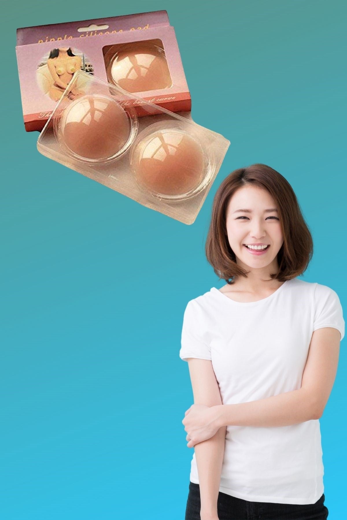 Silikon Göğüs Ucu Kapatıcı Gizleyici Bant Aparat Nipple Pad