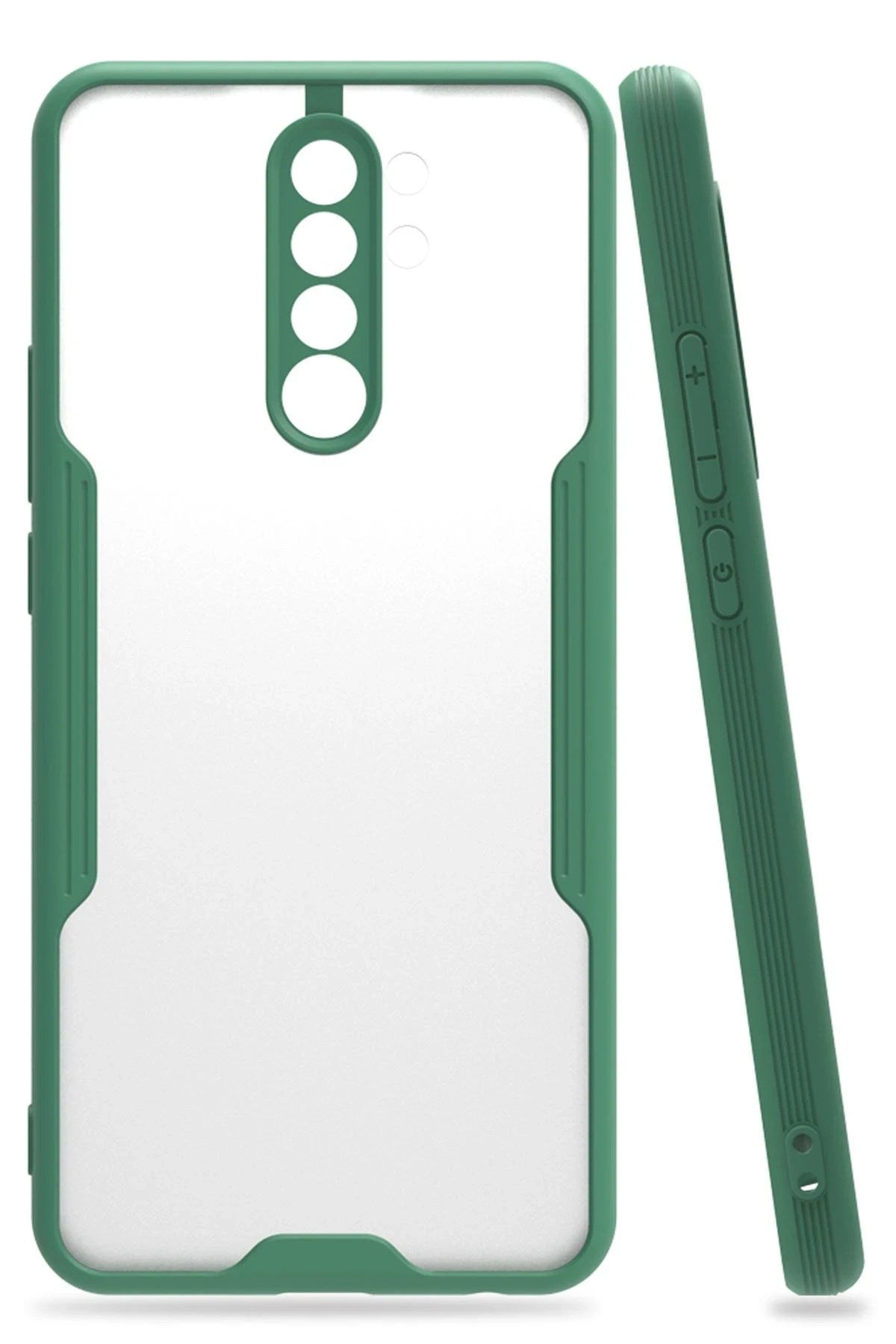 Mey İthalat® Redmi 9 Kılıf Platin Silikon - Yeşil