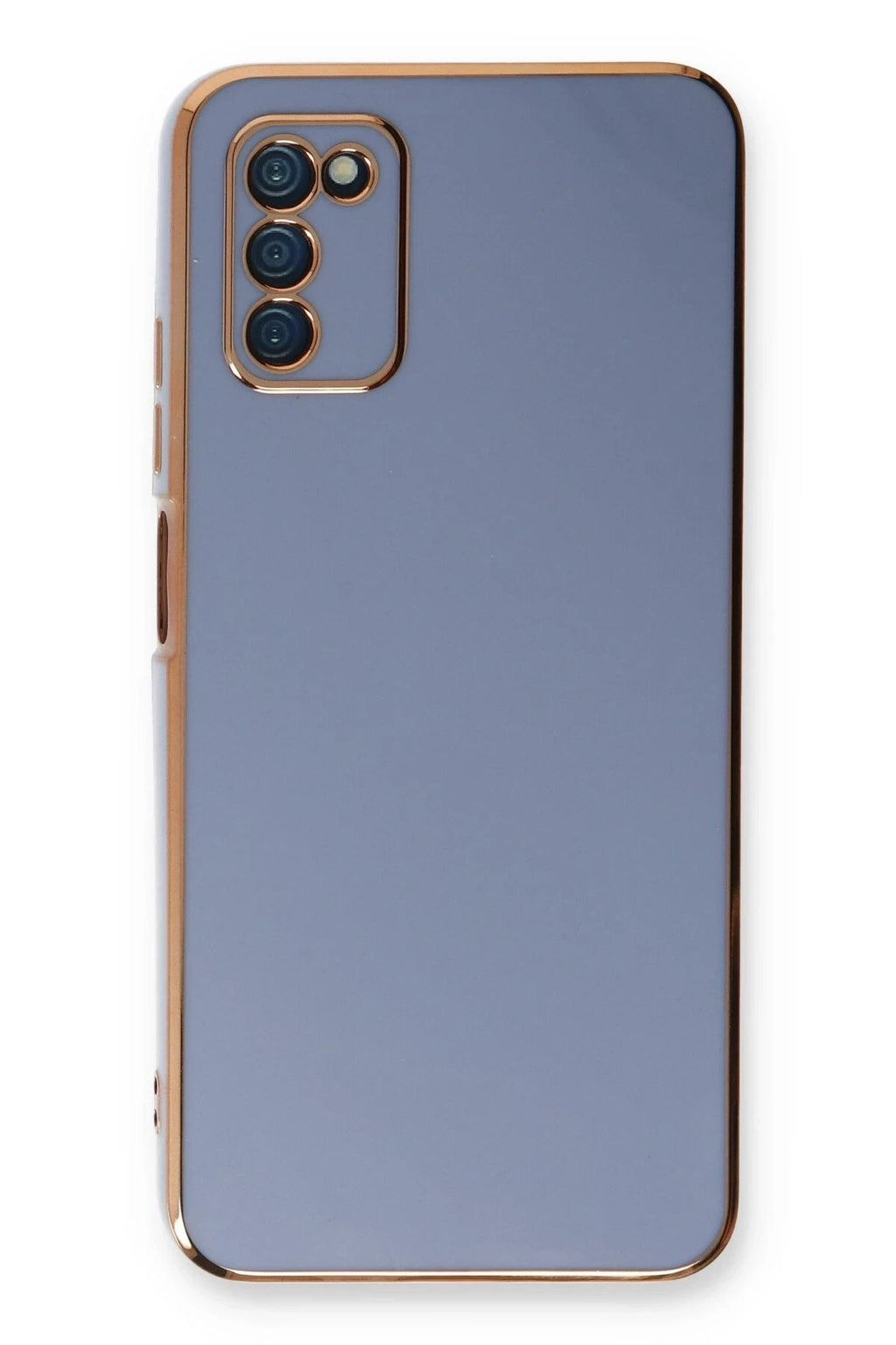 Mey İthalat® Samsung Galaxy A03S Kılıf Volet Silikon - Mavi