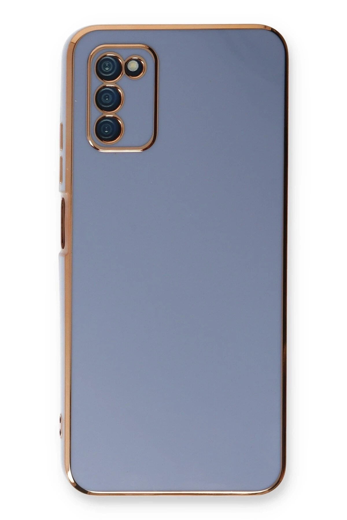 Mey İthalat® Samsung Galaxy A03S Kılıf Volet Silikon - Mavi
