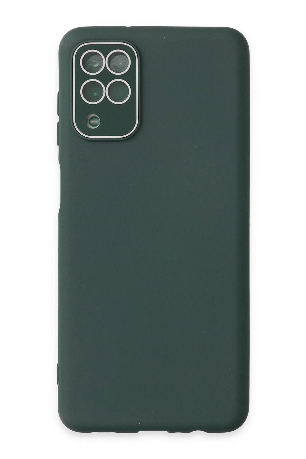 Mey İthalat® Samsung Galaxy A22 Kılıf Lansman Glass Kapak - Koyu Yeşil