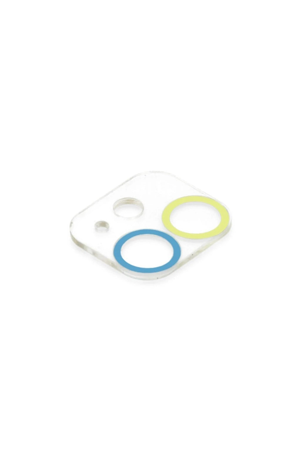 Mey İthalat® iPhone 12 Mini Renkli Kamera Lens Koruma Cam - Sarı-Mavi