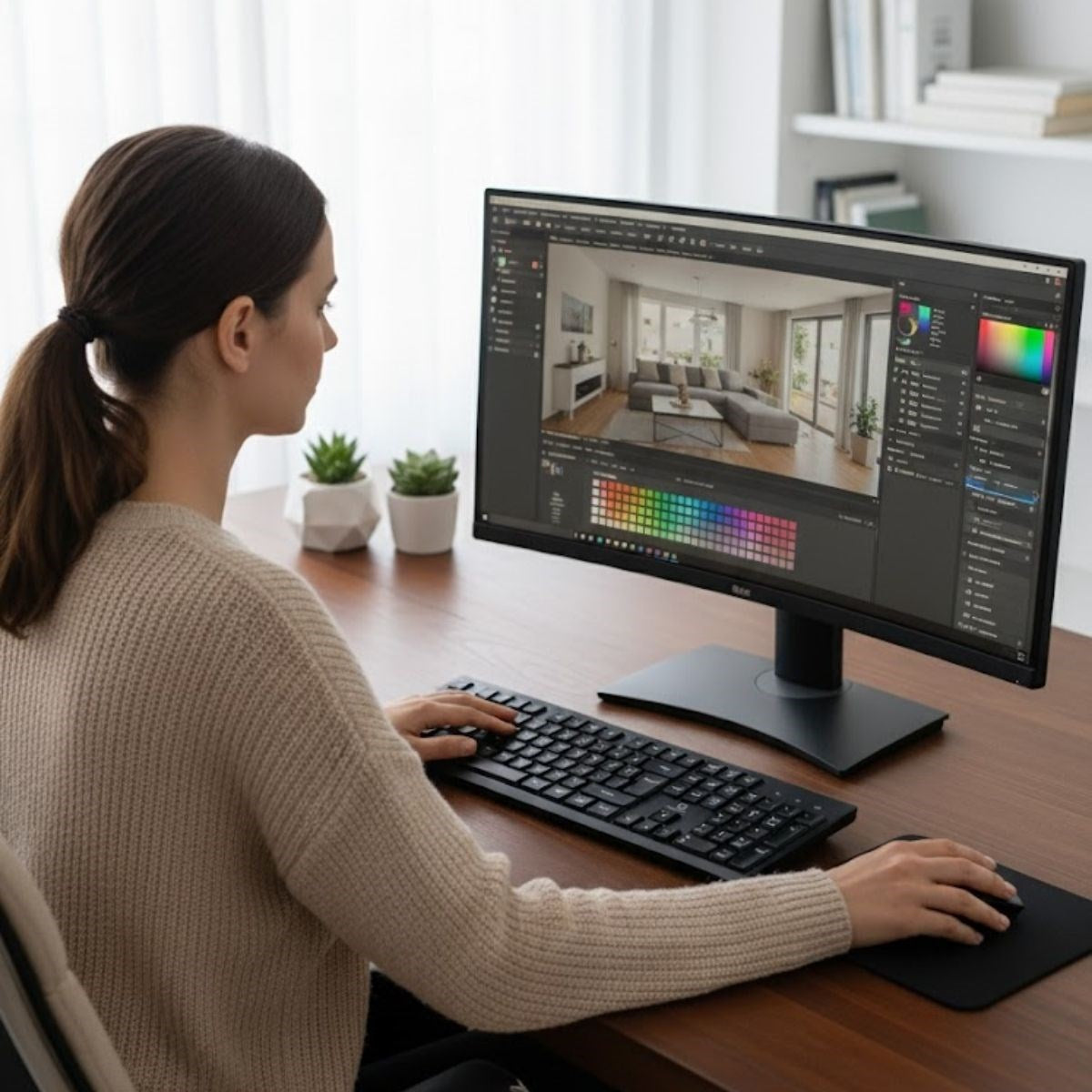 Kablosuz Q Klavye Mouse Seti Rahat Yazım, Sessiz Tuşlar, Ofis ve Ev Kullanımına Uygun Set YK7100