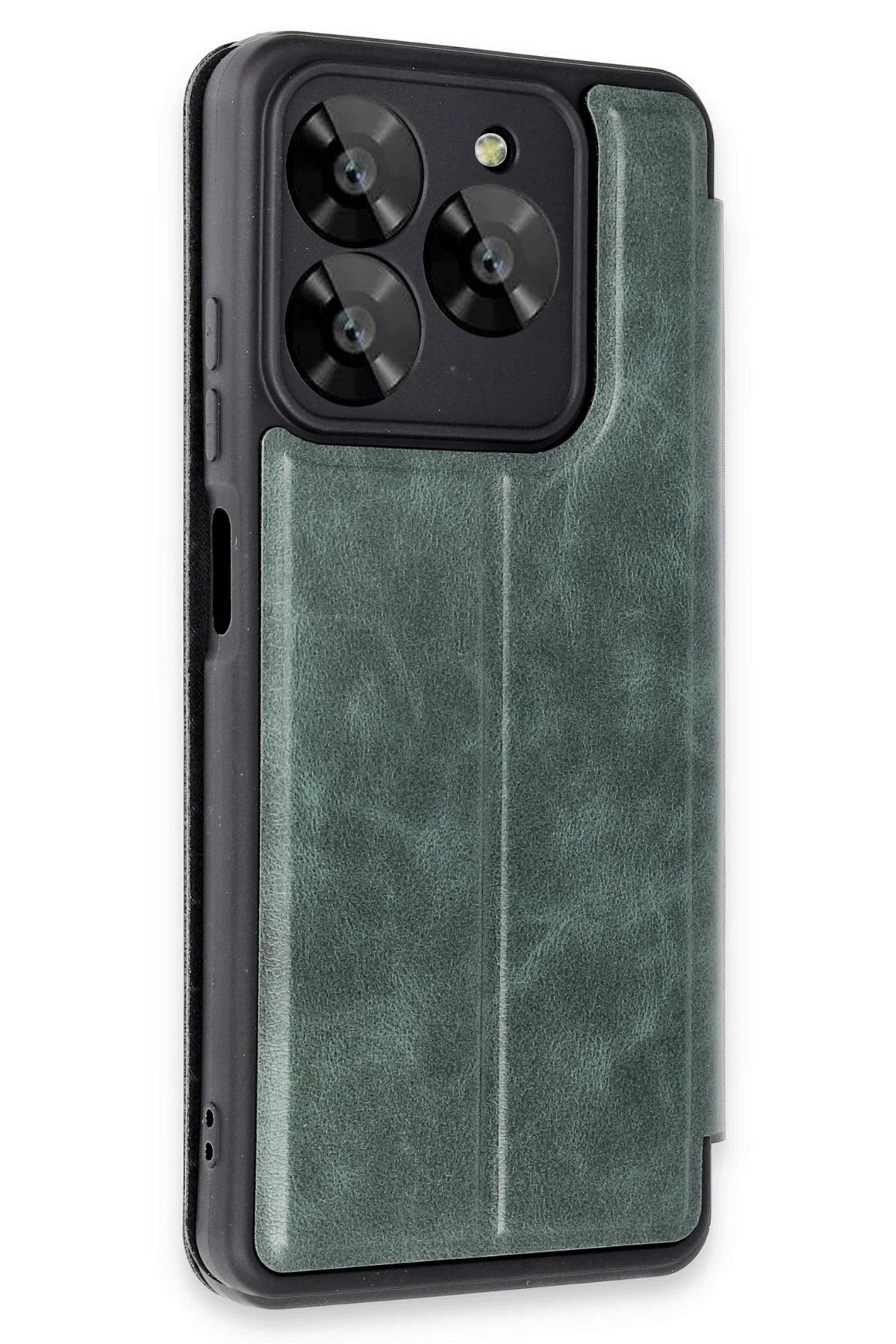 Mey İthalat® General Mobile Era 50 Kılıf Flip Cover - Koyu Yeşil