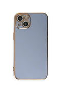 Mey İthalat® iPhone 15 Kılıf Volet Silikon - Mavi