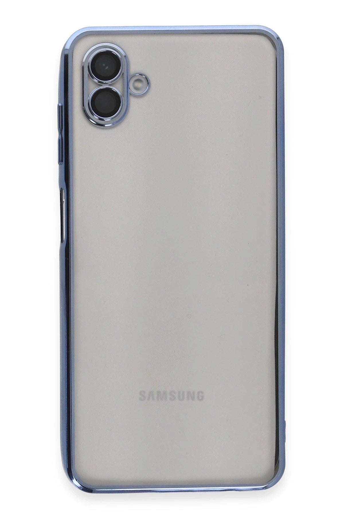 Mey İthalat® Samsung Galaxy A04 Kılıf Lensli Silikon - Açık Mavi