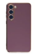 Mey İthalat® Samsung Galaxy S23 Kılıf Volet Silikon - Mor