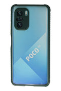Mey İthalat® Poco F3 Kılıf Miami Şeffaf Silikon - Koyu Yeşil