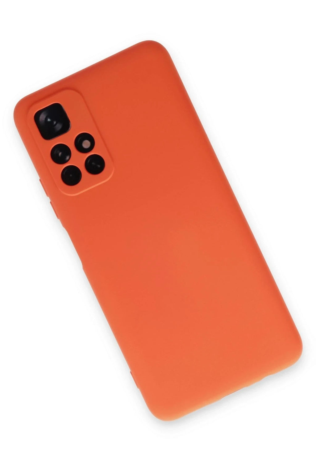 Mey İthalat® Redmi Note 11T Kılıf Nano içi Kadife Silikon - Turuncu