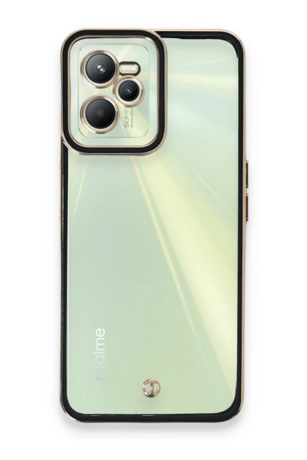 Mey İthalat® Realme C35 Kılıf Liva Lens Silikon - Siyah