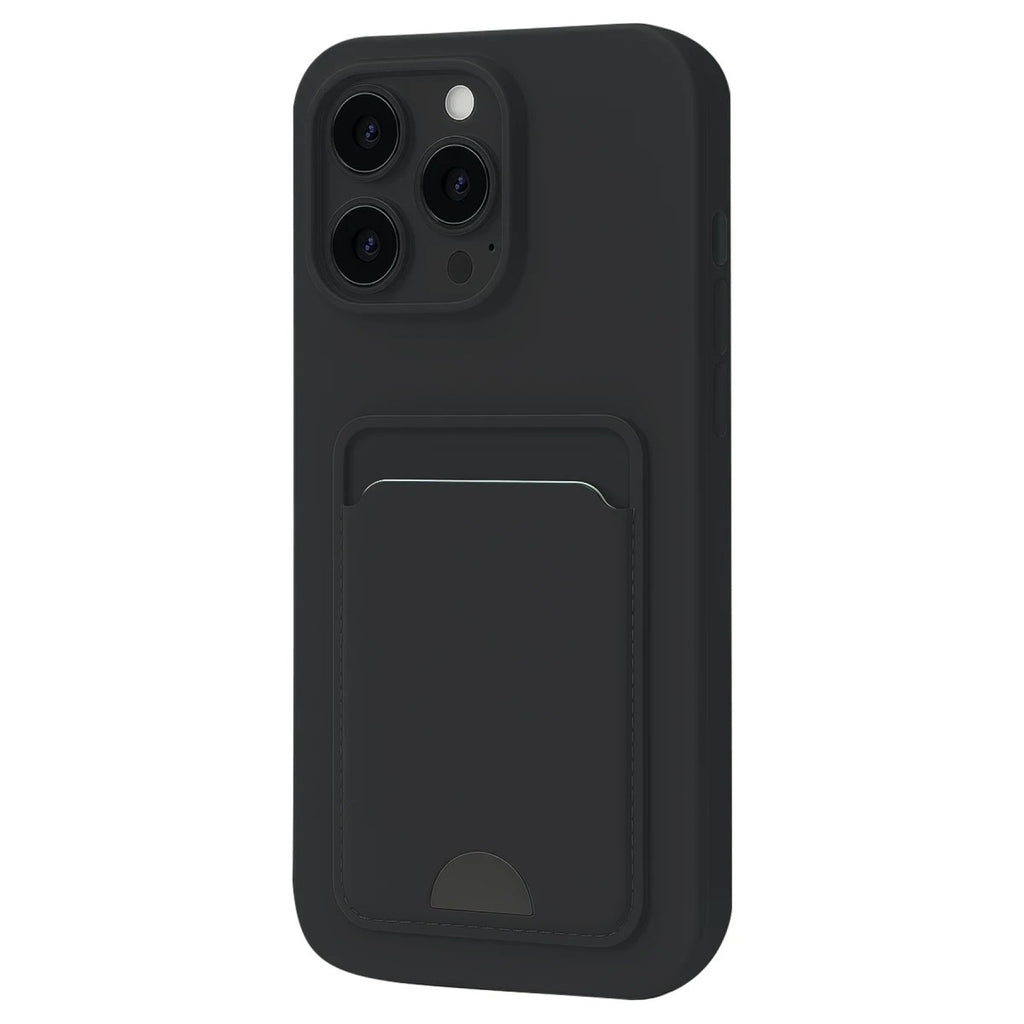 Mey İthalat® iPhone 16 Pro Kılıf Kelvin Kartvizitli Silikon - Siyah