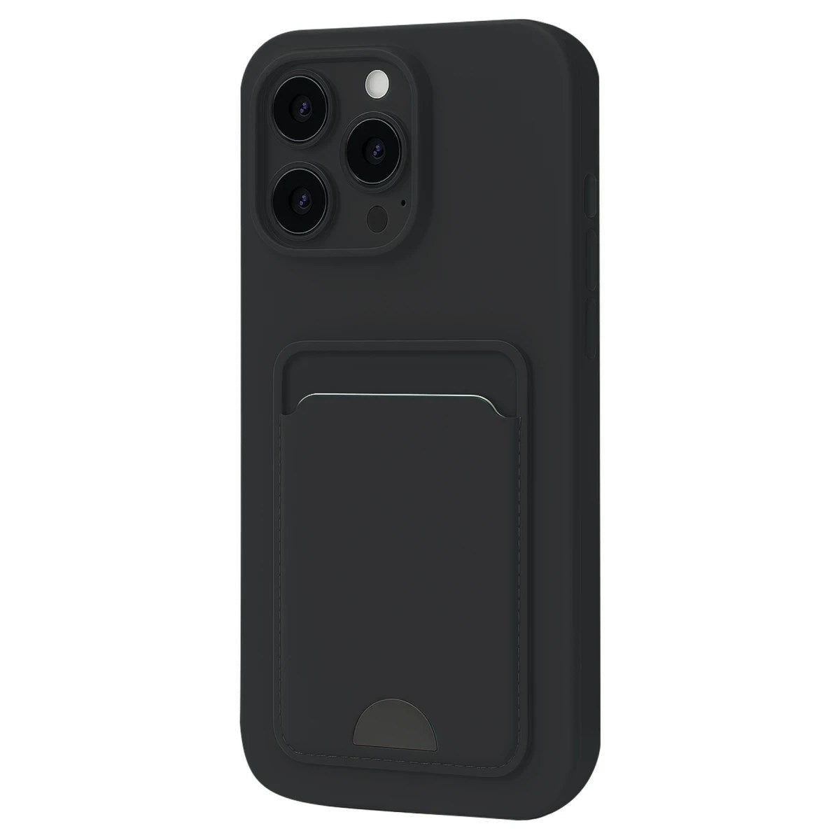 Mey İthalat® iPhone 16 Pro Kılıf Kelvin Kartvizitli Silikon - Siyah