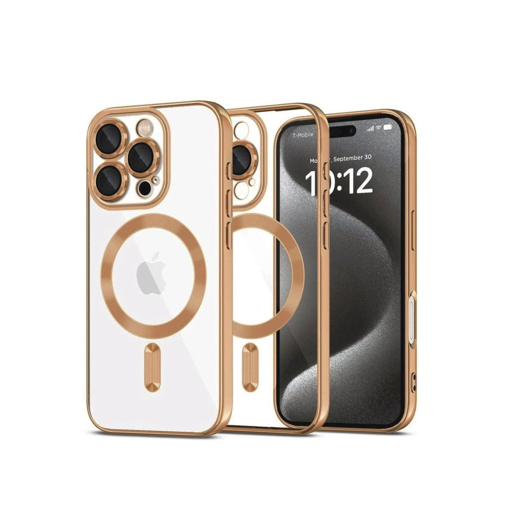 Mey İthalat® iPhone 16 Pro Kılıf Kross Magneticsafe Kapak - Çöl Titanyum