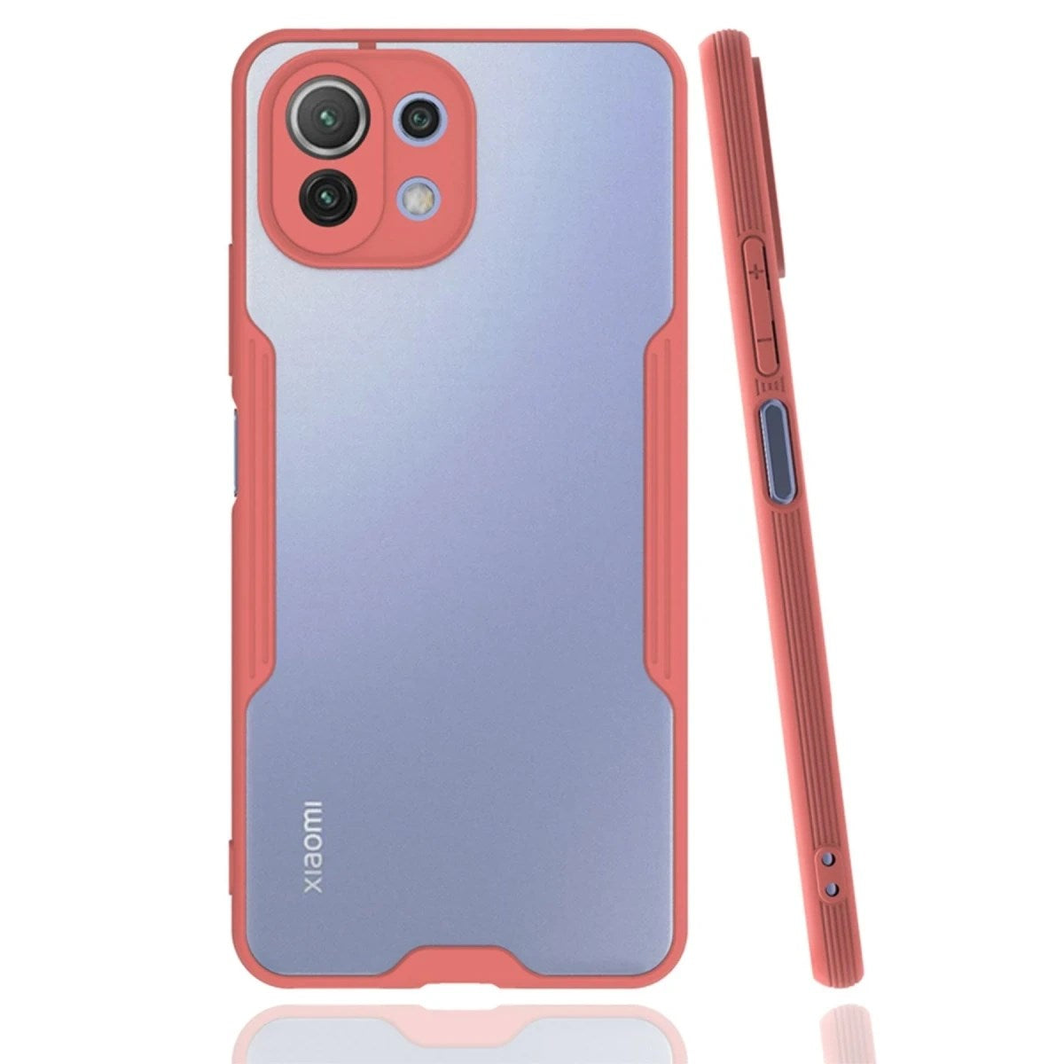 Mey İthalat® Mİ 11 Lite Kılıf Platin Silikon - Pembe