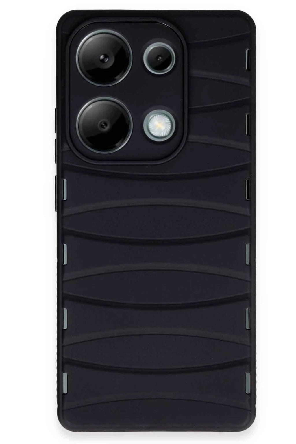Mey İthalat® Redmi Note 13 Pro 4G Kılıf Bibercas Silikon Kapak - Siyah