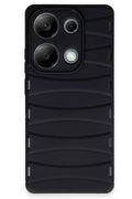 Mey İthalat® Redmi Note 13 Pro 4G Kılıf Bibercas Silikon Kapak - Siyah