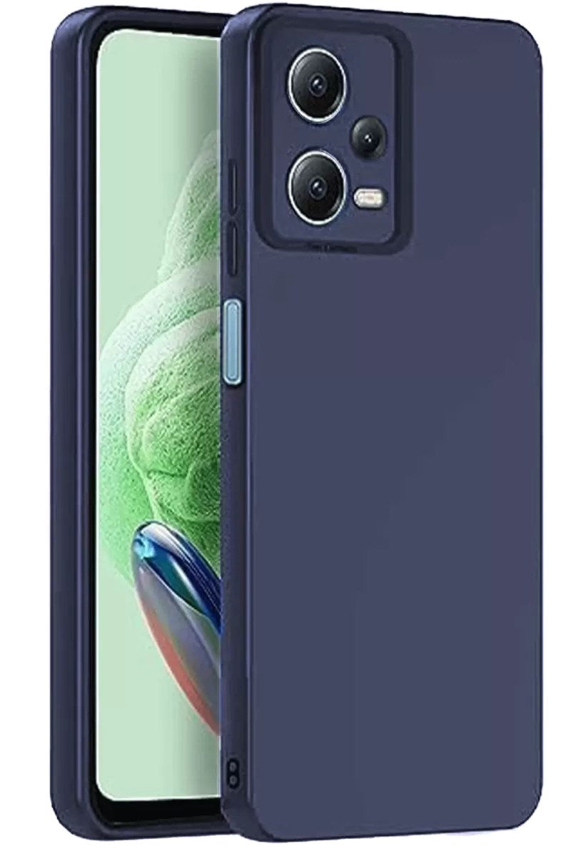 Mey İthalat® Redmi Note 12 Pro 5G Kılıf Nano içi Kadife Silikon - Lacivert