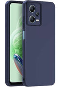 Mey İthalat® Redmi Note 12 Pro 5G Kılıf Nano içi Kadife Silikon - Lacivert