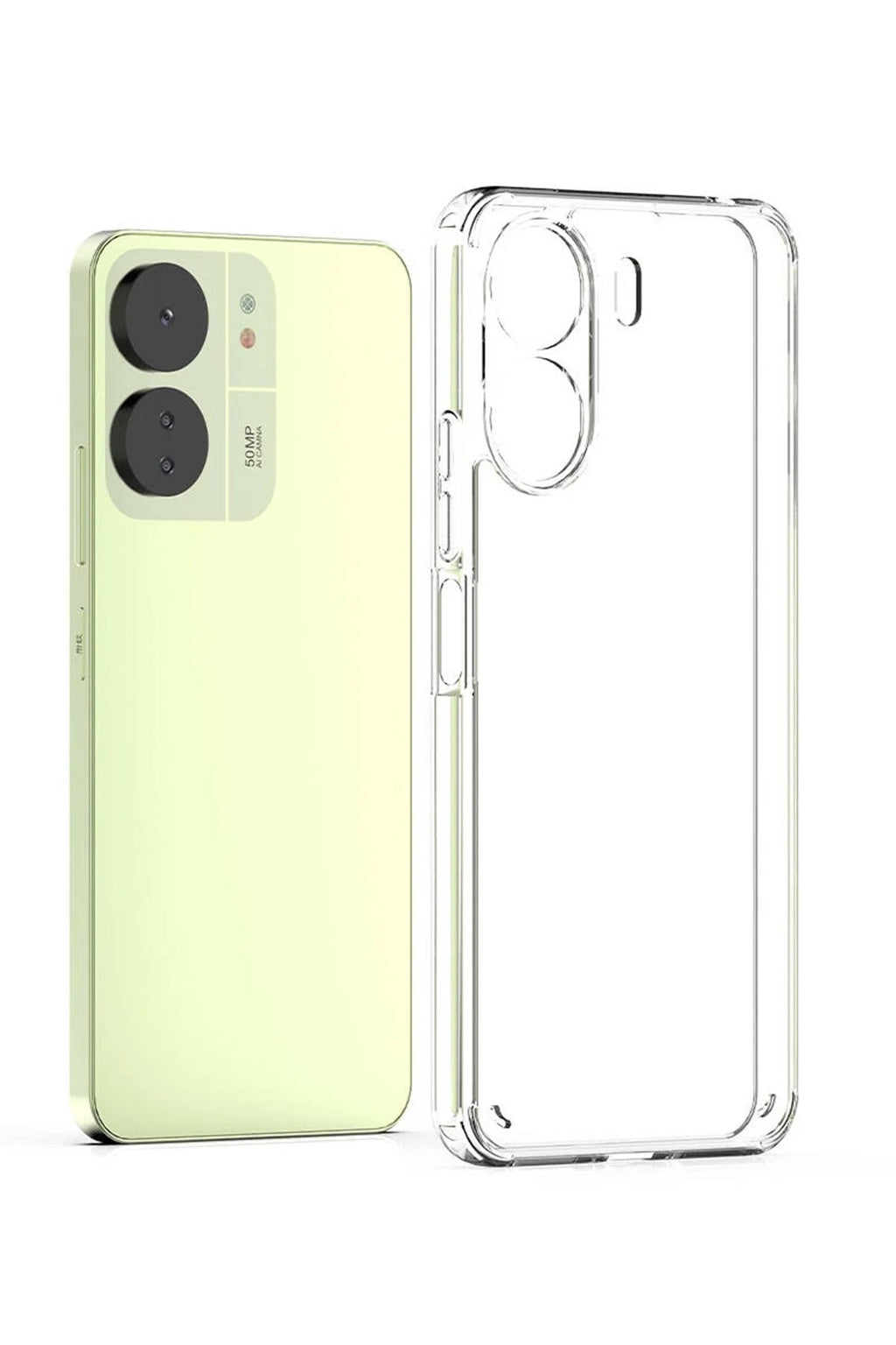 Mey İthalat® Redmi 13C Kılıf Lüx Şeffaf Silikon