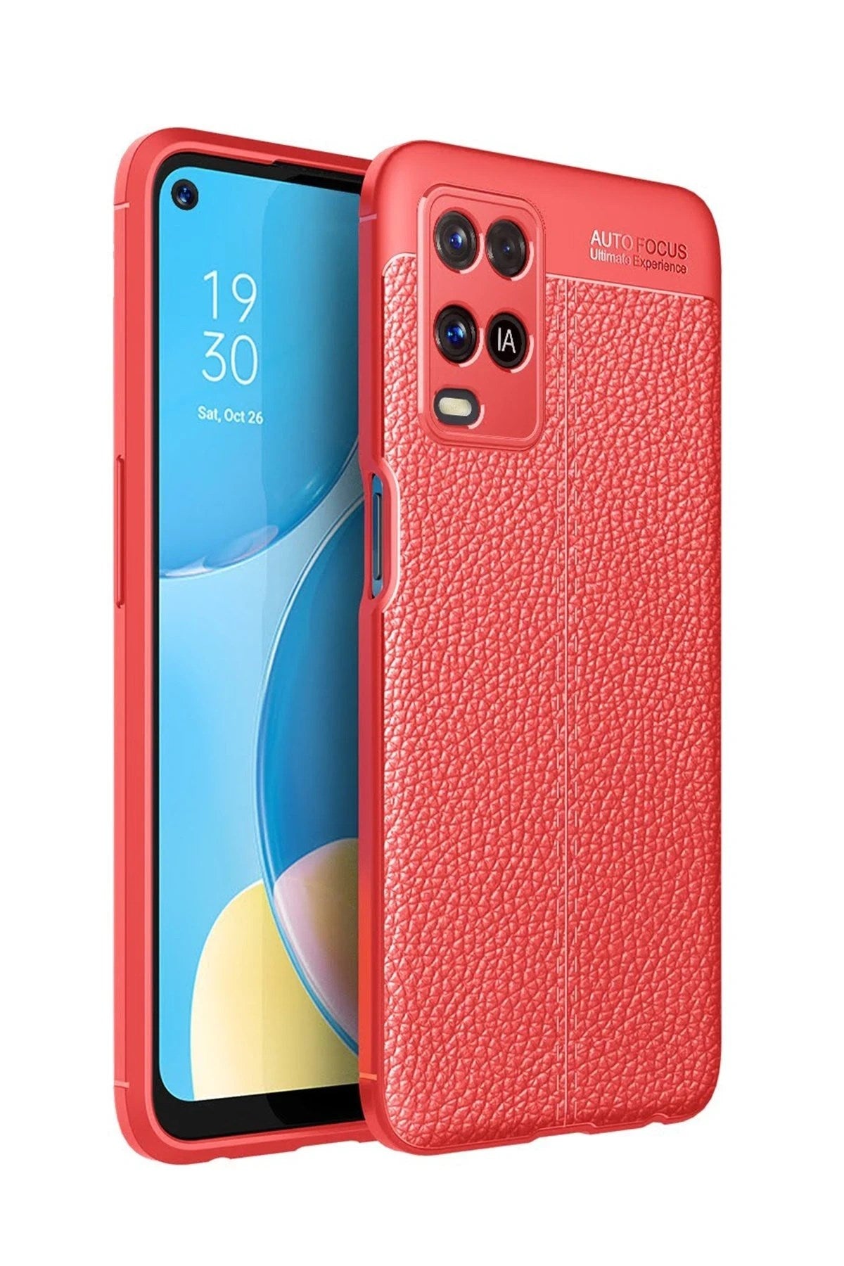 Mey İthalat® A54 4G Kılıf Auto Focus Kapak - Kırmızı