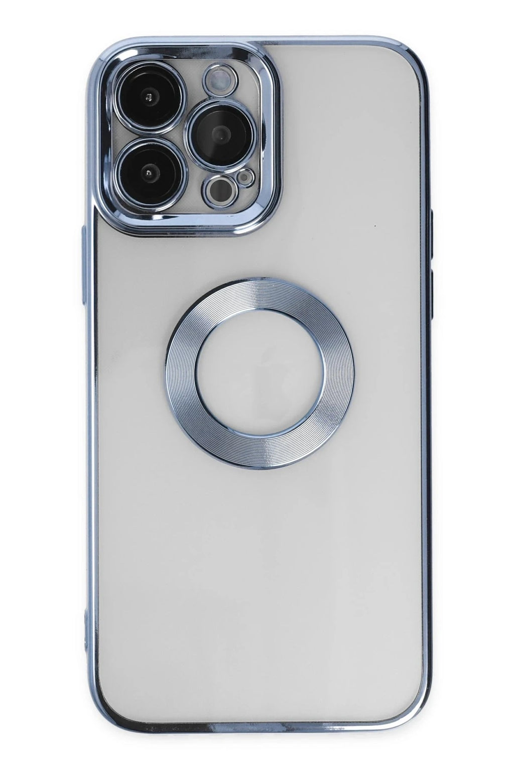 Mey İthalat® iPhone 14 Pro Max Kılıf Slot Silikon - Sierra Blue