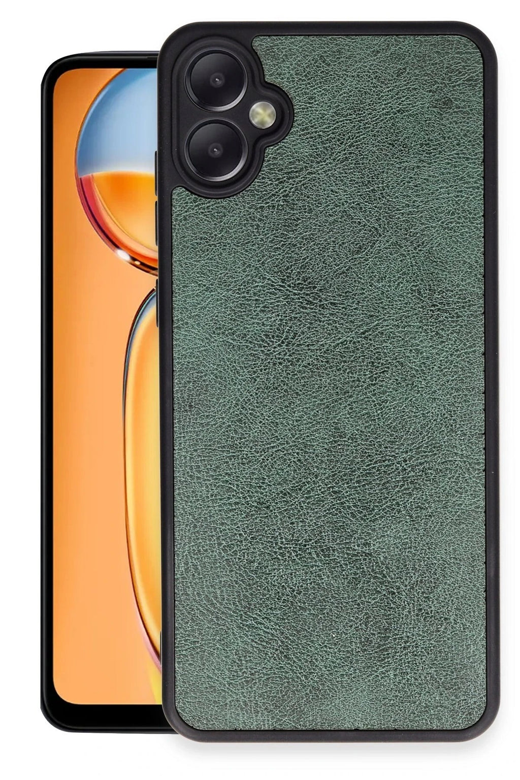 Mey İthalat® Samsung Galaxy A05 Kılıf Aras Deri Kapak - Koyu Yeşil